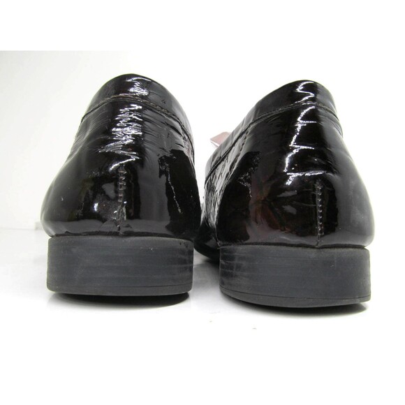 Clarks Bendables Brown Patent Moc Toe Croc Print Loafers Size US 8.5 M - Picture 5 of 12